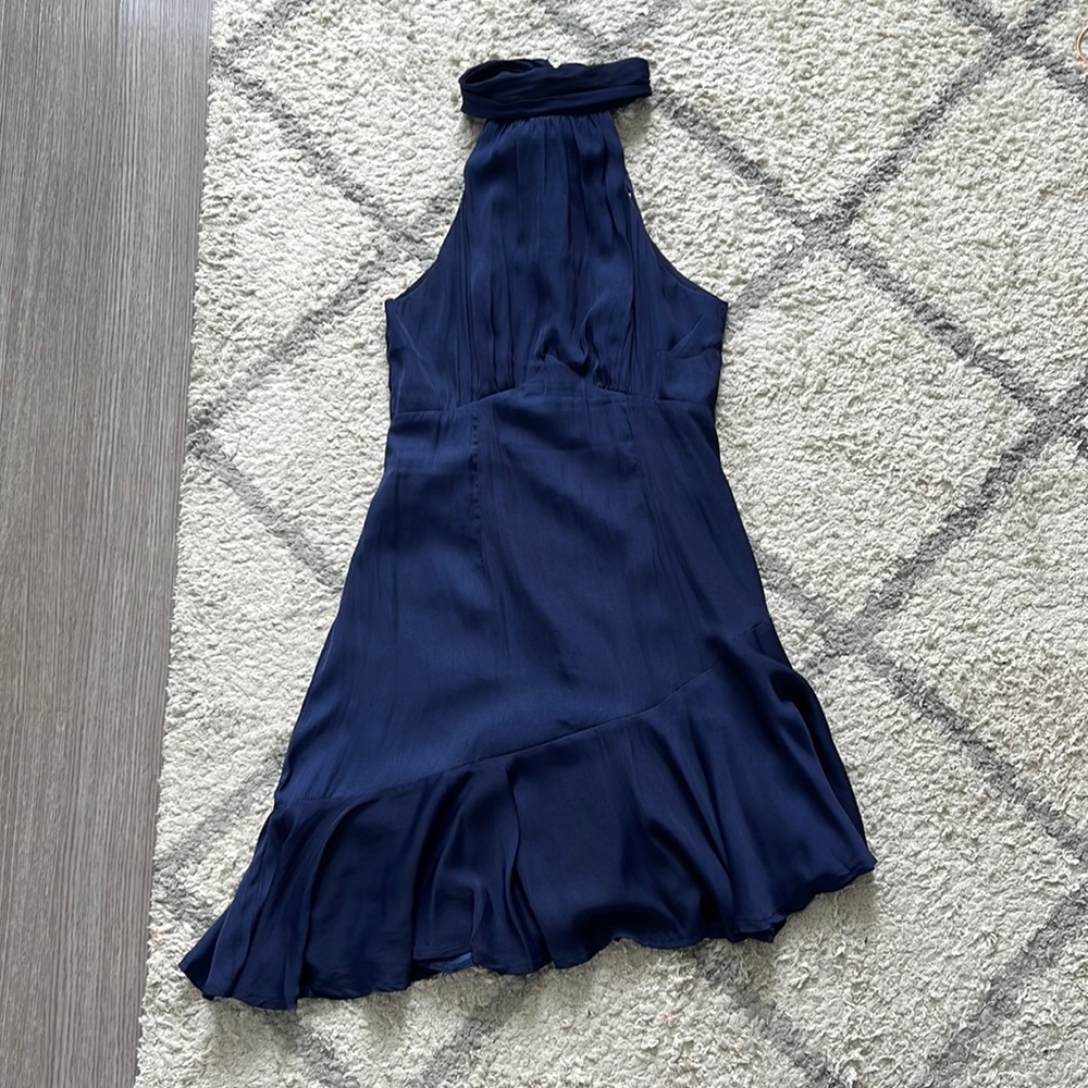 Hello Molly High Neck Asymmetrical Dress